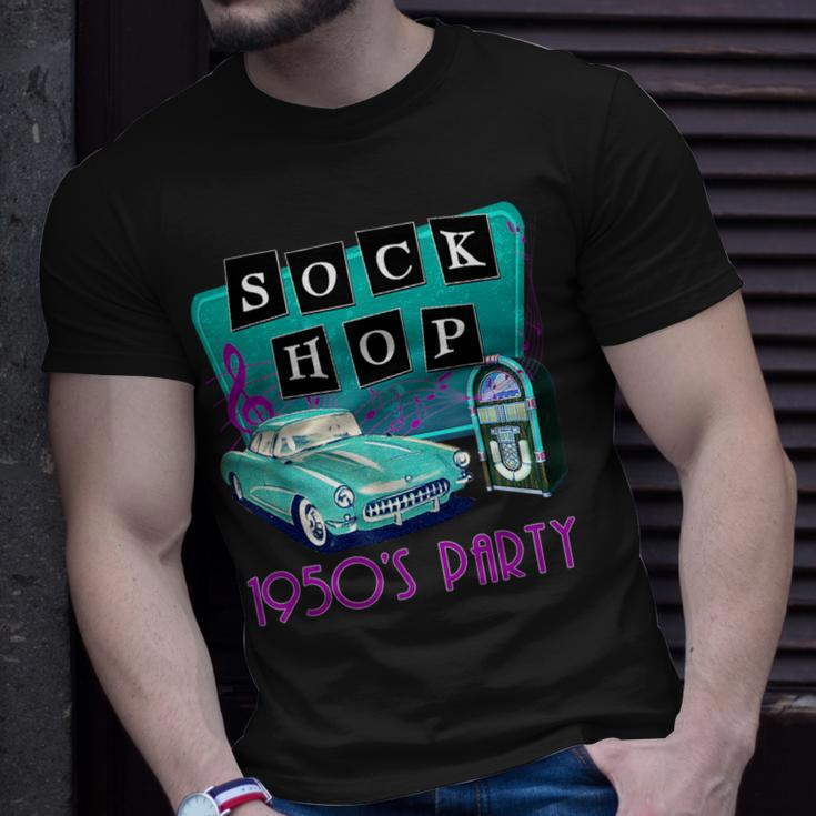 50S Sock Hop Themed Party Costume Retro 1950S Rockabilly T-Shirt Gifts for Him