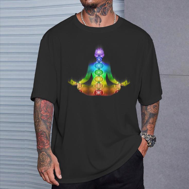 7 Chakras Yoga Meditation T-Shirt Gifts for Him