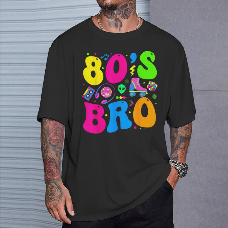 This Is My 80S Bro 80'S 90'S Theme Party Outfit 80S Costume T-Shirt Gifts for Him