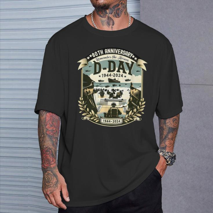 80Th Anniversary D Day Invasion Military History T-Shirt Gifts for Him