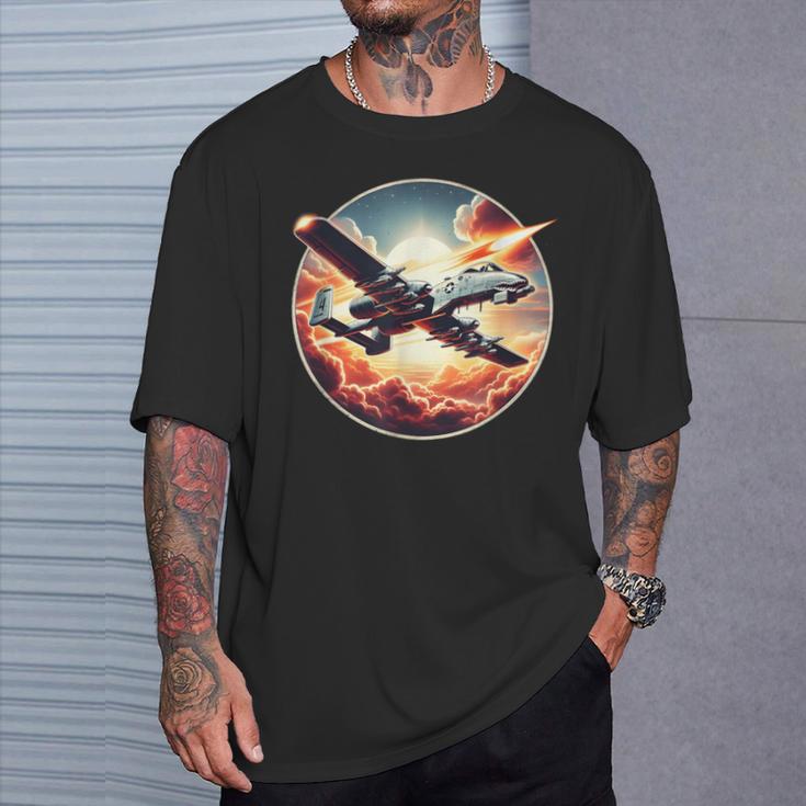 A-10 Thunderbolt Ii Warthog Fighter Jet T-Shirt Gifts for Him