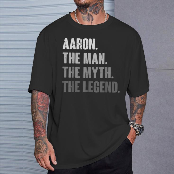 Aaron The Man The Myth The Legend For Aaron T-Shirt Gifts for Him