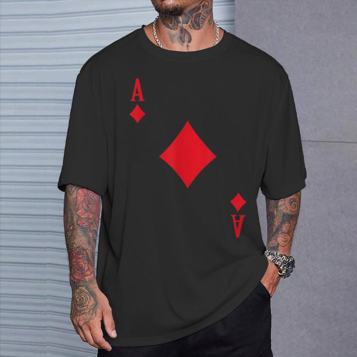 Ace Of Hearts I 21 Casino Blackjack I Card Poker T-Shirt Gifts for Him