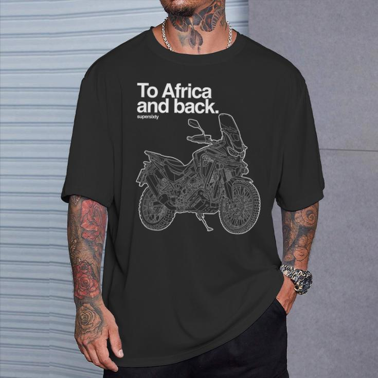 Adventure Dual Sport Adventure Africa Twin Motorcycle T-Shirt Gifts for Him
