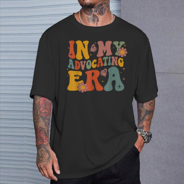 In My Advocating Era Advocate Autism Awareness Sped Teacher T-Shirt Gifts for Him