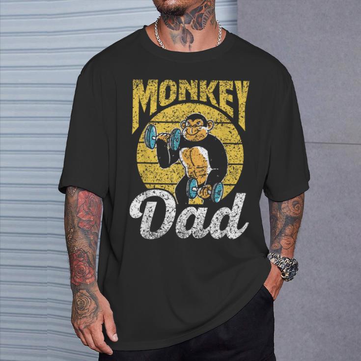 Affe Papa Tier Affen Spruch Liebhaberater Papa Papa T-Shirt Geschenke für Ihn