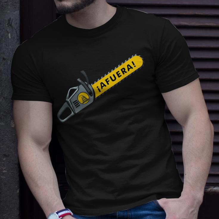 Afuera Milei Chainsaw Libertarian Ancap Liberty Freedom T-Shirt Gifts for Him