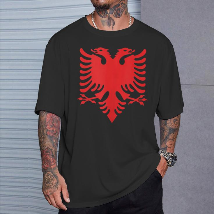 Albania Flag Albanian Eagle T-Shirt Gifts for Him