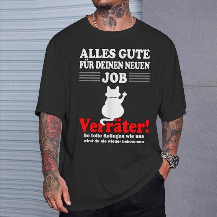 Alles Gute Für Dein Neue Job S T-Shirt Geschenke für Ihn