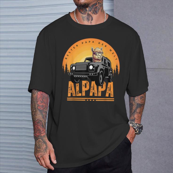 Alpapa Alpakaatertag Bester Papa Del Welt Alpakaatertag T-Shirt Geschenke für Ihn