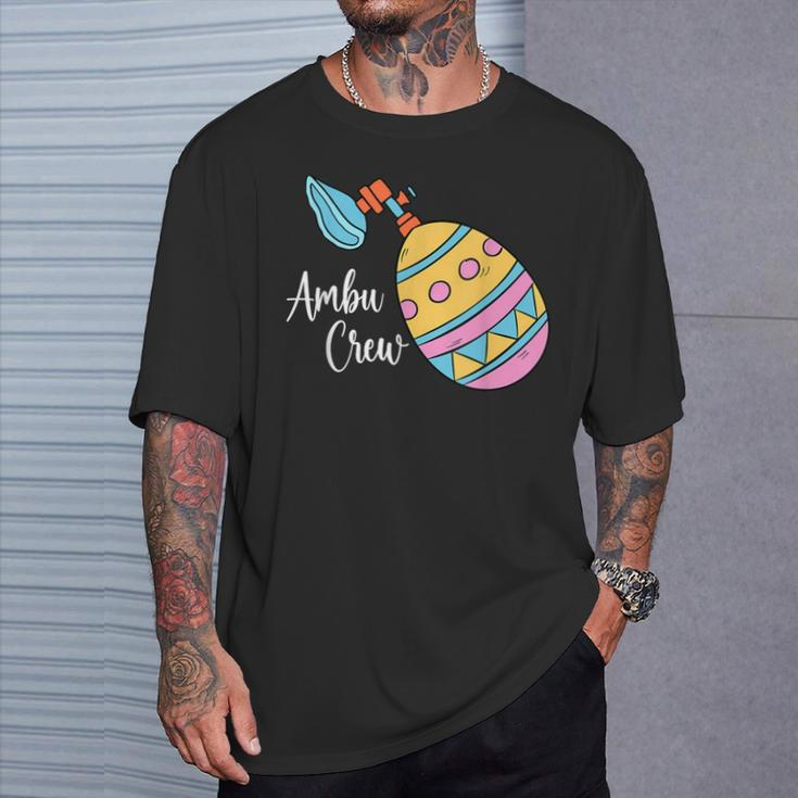 Ambu Crew Respiratory Therapist Nursing Egg Lungs Easter Day T-Shirt Gifts for Him