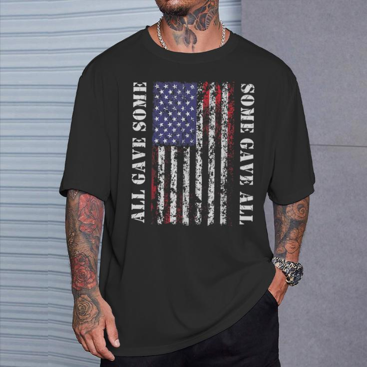 American Flag 4Th Of July Memorial Day Stars Stripes Patriot T-Shirt Gifts for Him