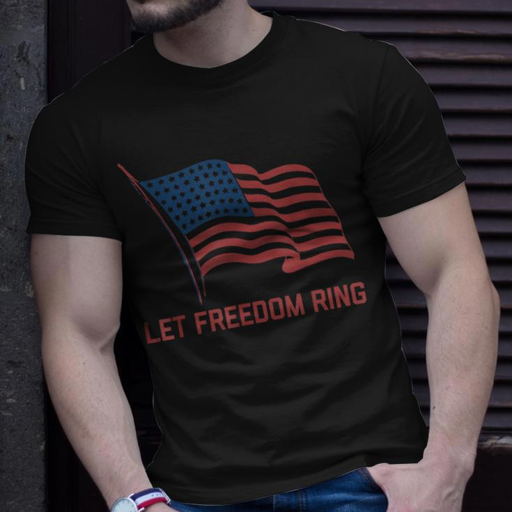 American Flag Let Freedom Ring 4Th Of July T-Shirt Gifts for Him