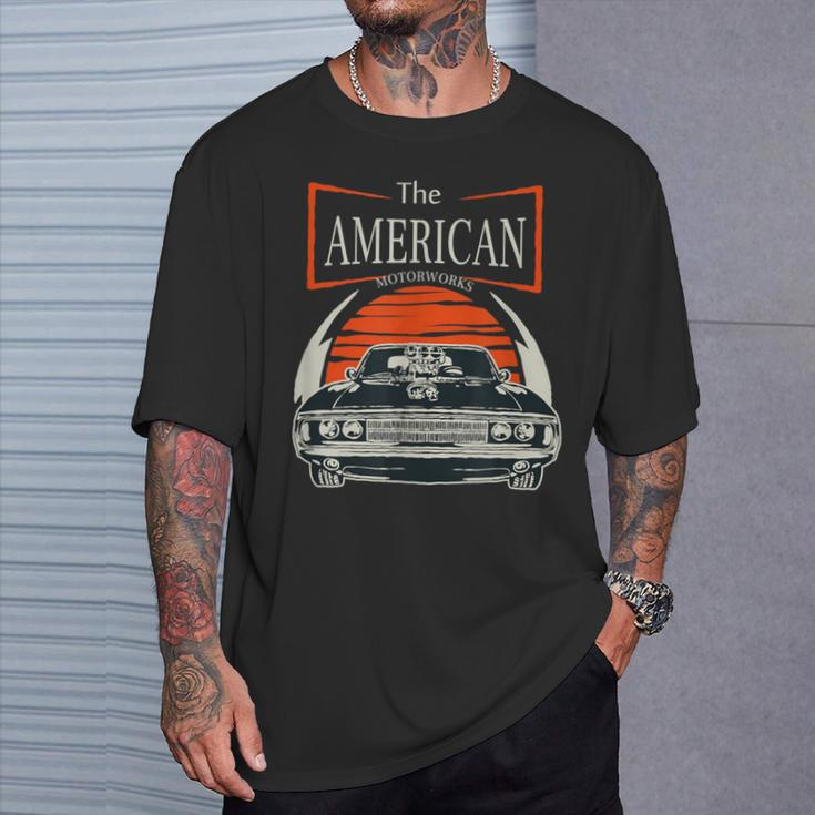 American Motorworks Muscle Car Racing Sports T-Shirt Gifts for Him