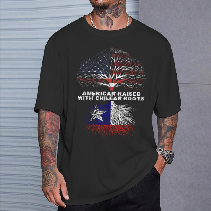American Raised With Chilean Roots Chile T-Shirt Gifts for Him