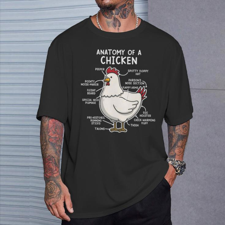 Anatomy Of A Chicken Country Farm Women Girl T-Shirt Gifts for Him