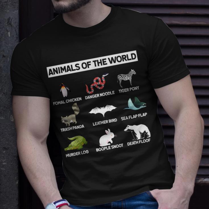 Animals Of The World For Animal Wild Lovers T-Shirt Gifts for Him