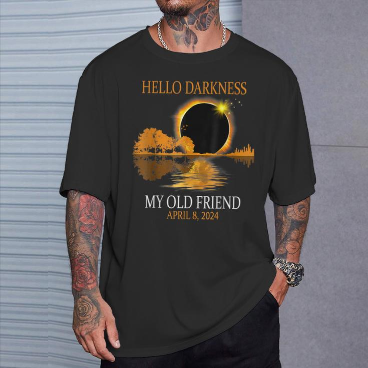 April 8 2024 Hello Darkness My Old Friend Eclipse T-Shirt Gifts for Him