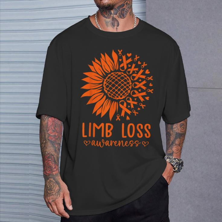 In April We Wear Orange Limb Loss Awareness Ampu Support T-Shirt Gifts for Him