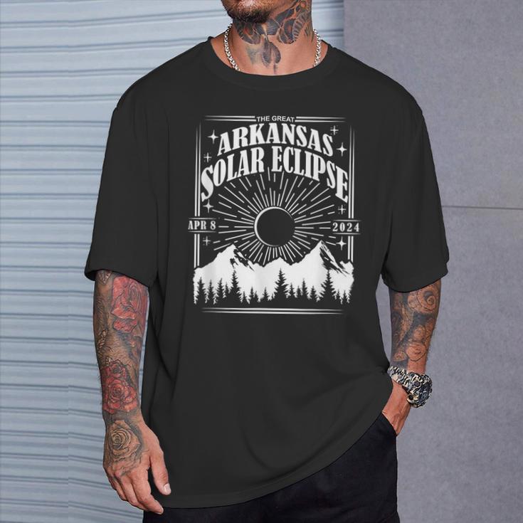 Arkansas Total Solar Eclipse 2024 Astrology Event T-Shirt Gifts for Him