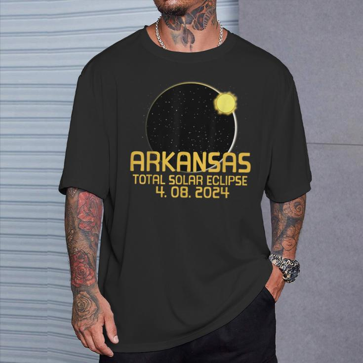 Arkansas Totality Total Solar Eclipse April 8 2024 T-Shirt Gifts for Him