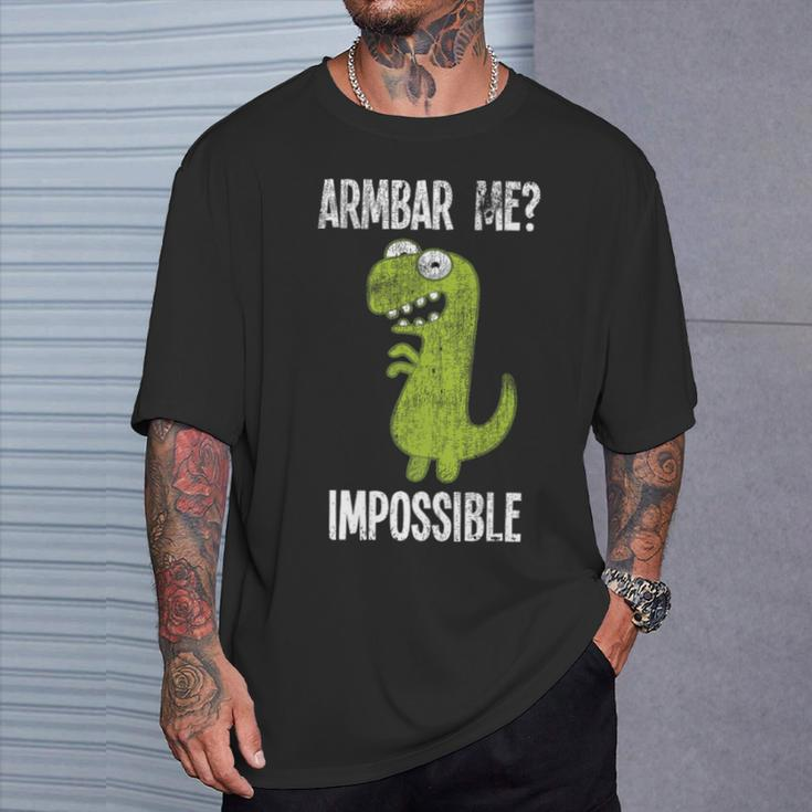 Armbar Me Impossible Trex Dinosaur Vintage Jiu Jitsu T-Shirt Gifts for Him