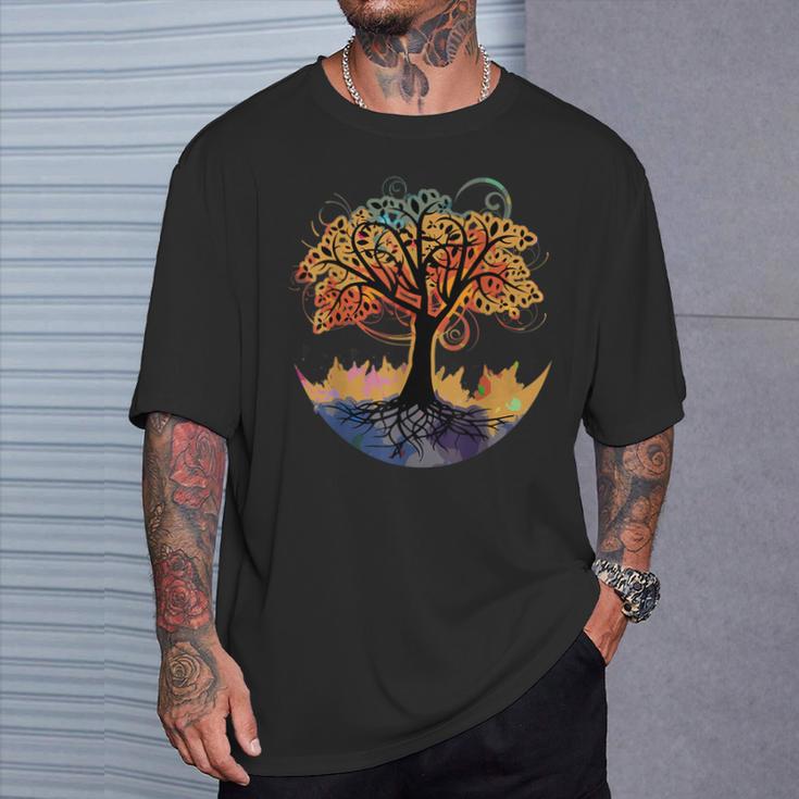 Artistic Tree Beautiful Nice Color Full Arts Magical T-Shirt Gifts for Him