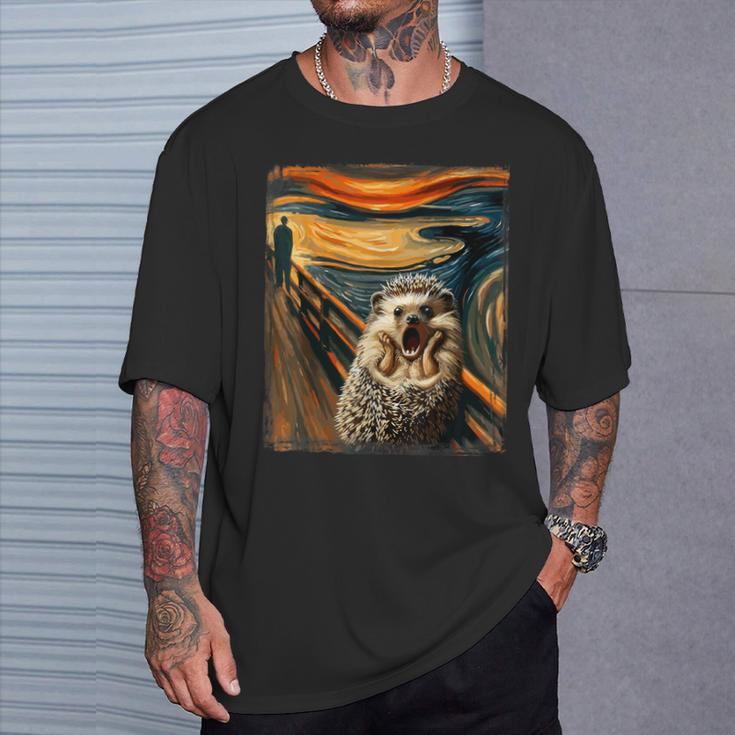 Artsy Scream For Hedgehog Lovers Artistic Hedgehog T-Shirt Gifts for Him