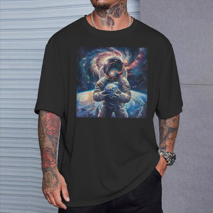 Astronauten Galaxie Weltraum Planeten Weltall Astronaut T-Shirt Geschenke für Ihn