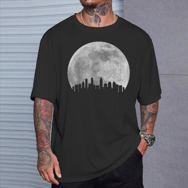 Atlanta Skyline Moon Pride Georgia Vintage Atlanta T-Shirt Gifts for Him