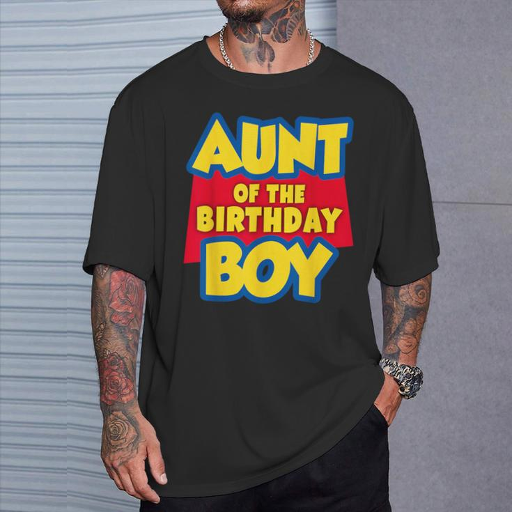 Aunt Of The Birthday Boy Toy Story Decorations T-Shirt Gifts for Him