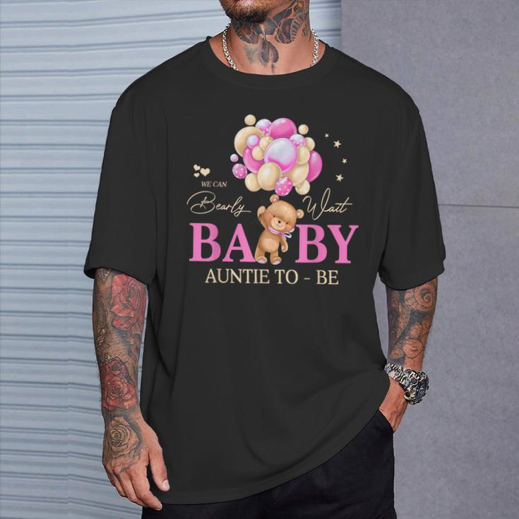 Auntie We Can Bearly Wait Baby Shower Bear Family Matching T-Shirt Gifts for Him