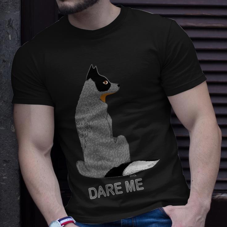 Australian Cattle Dog Dare Me-Blue Heeler T-Shirt Gifts for Him