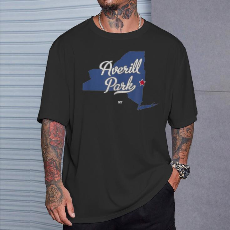 Averill Park New York Ny Map T-Shirt Gifts for Him