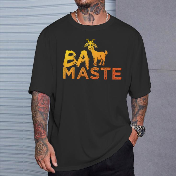 Baa Maste Goat Yoga Crazy Animal T-Shirt Gifts for Him