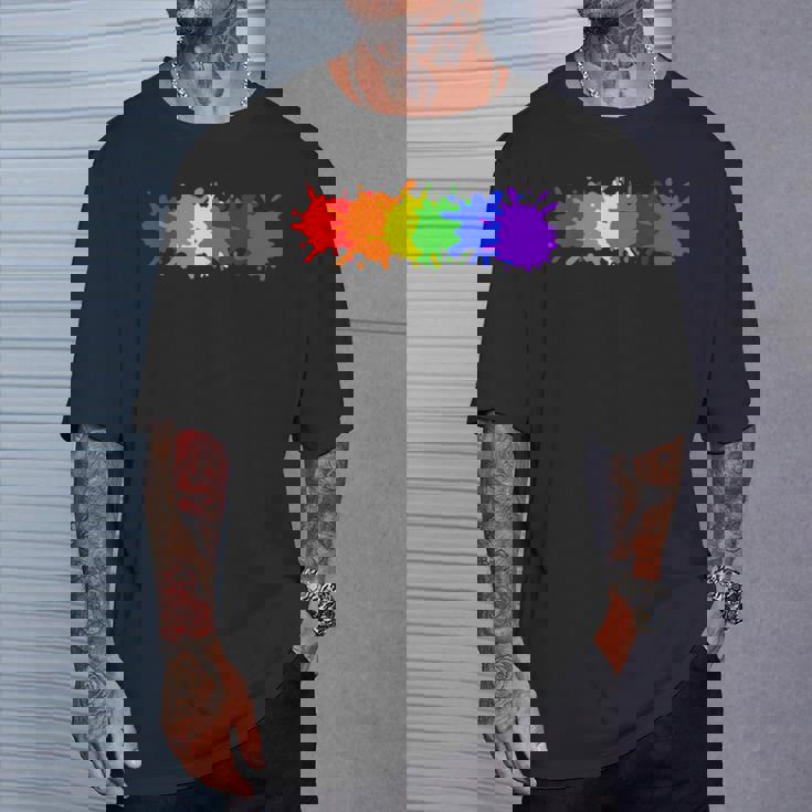 Bandera Del Orgullo Gay Humano Lgbt Bandera Del Arco Iris Camiseta unisex Regalos para él