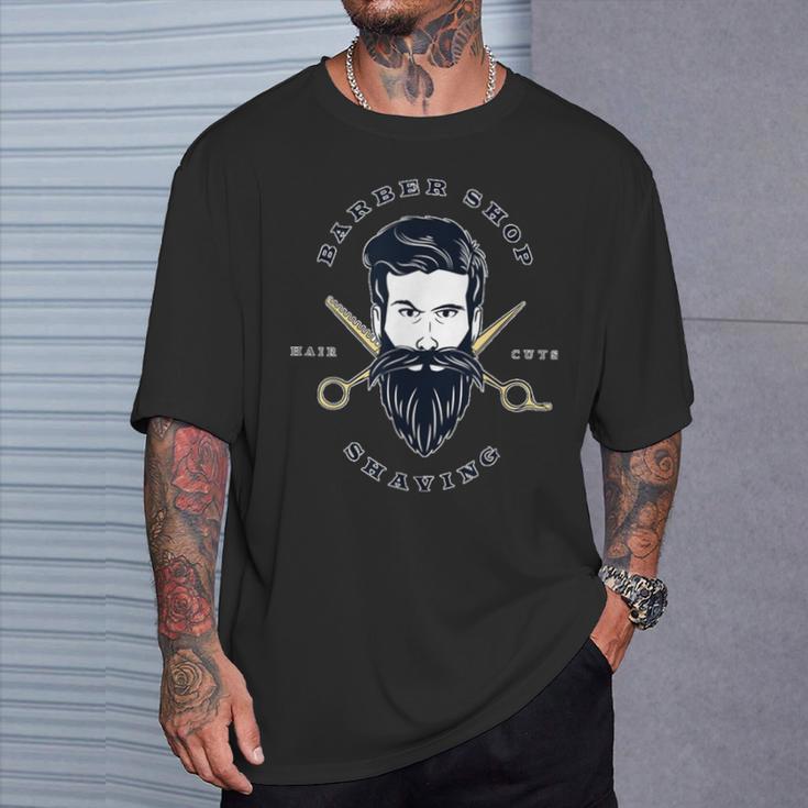 Barber Shop Hairdresser Idea T-Shirt Geschenke für Ihn