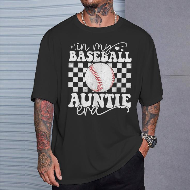 In My Baseball Auntie Era Baseball Auntie Mother's Day T-Shirt Gifts for Him