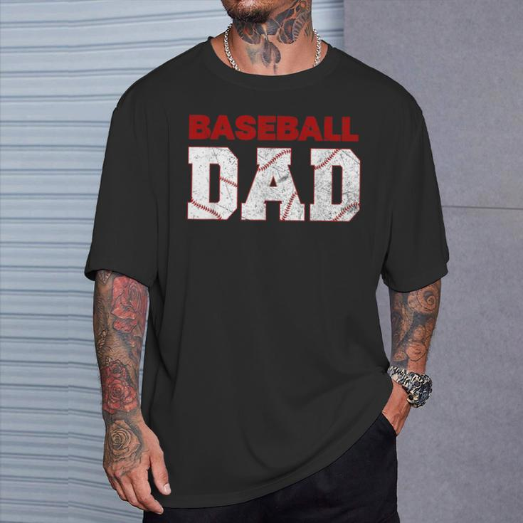 Baseball Dad Happy Fathers Day For Boys Kid T-Shirt Gifts for Him