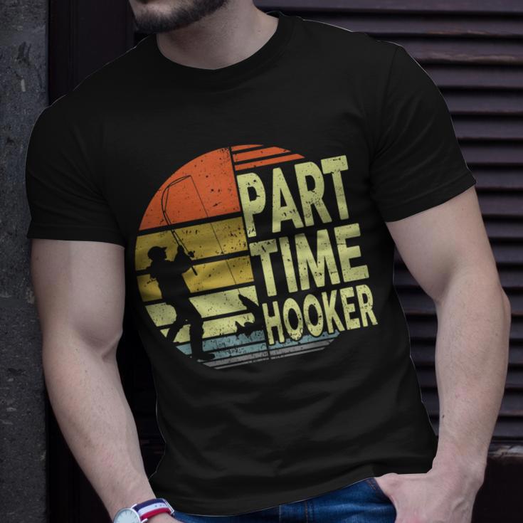 Bass Fishing- Part Time Hooker Father Day Dad T-Shirt Gifts for Him