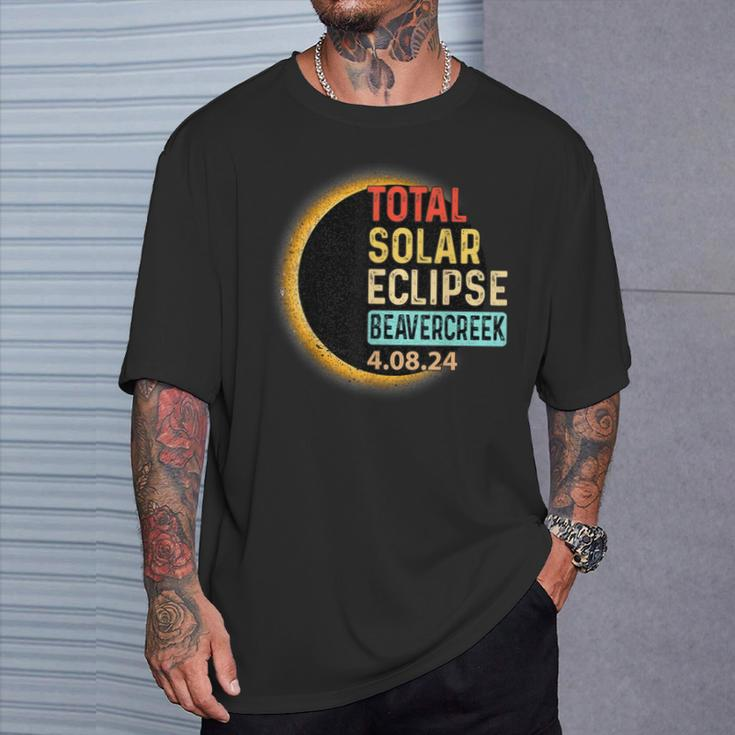 Beavercreek Ohio Oh Total Solar Eclipse Party 2024 Totality T-Shirt Gifts for Him