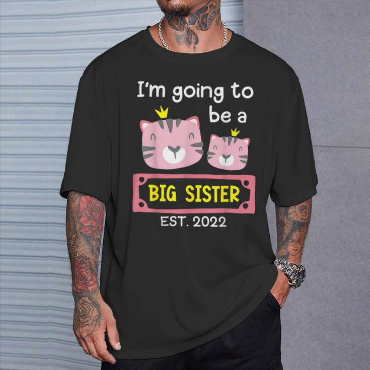 Become Big Sister 2022 Cute Tiger T-Shirt Gifts for Him