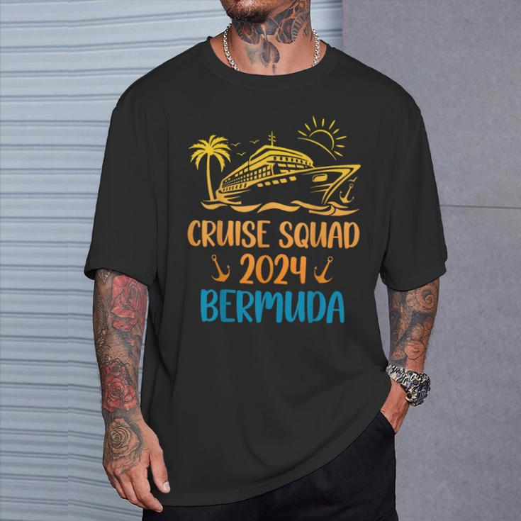 Bermuda Cruise Squad 2024 Family Holiday Matching T-Shirt Gifts for Him
