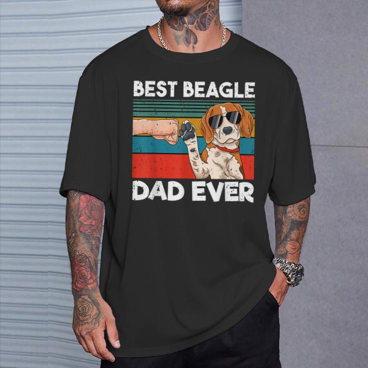 Best Beagle Dad Ever Best Beagle Dogs Dadintage T-Shirt Geschenke für Ihn