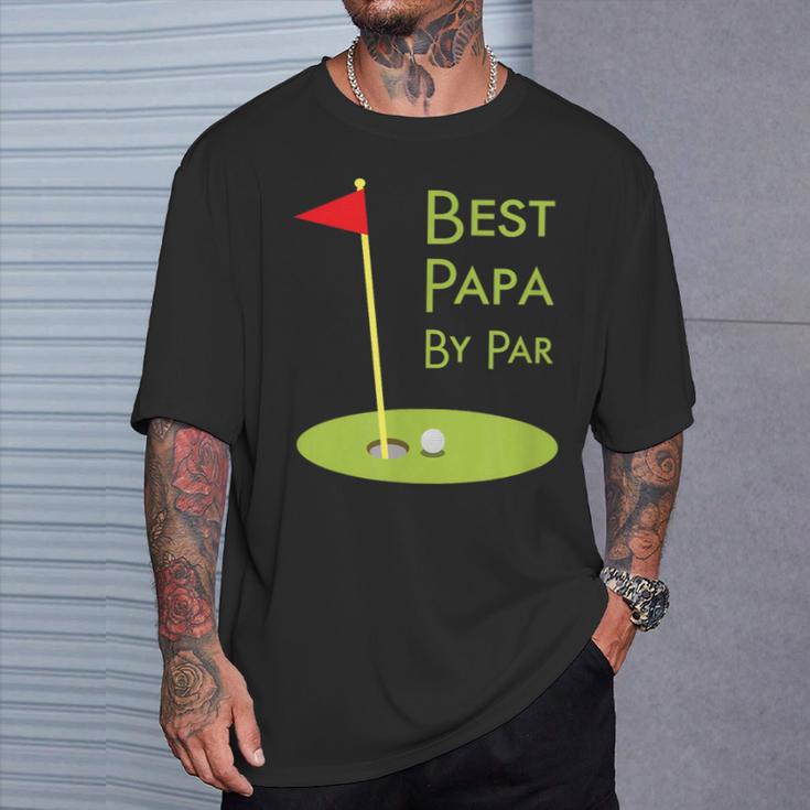 Best Dad By Paratertagsgeschenk Für Papa-Golfer T-Shirt Geschenke für Ihn