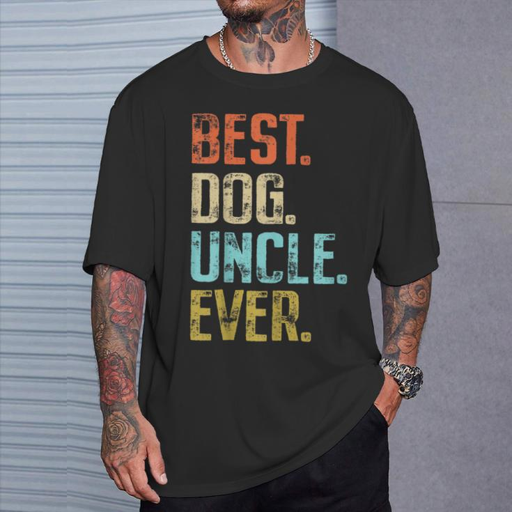 Best Dog Uncle Ever Vintage Dog Lover T-Shirt Gifts for Him