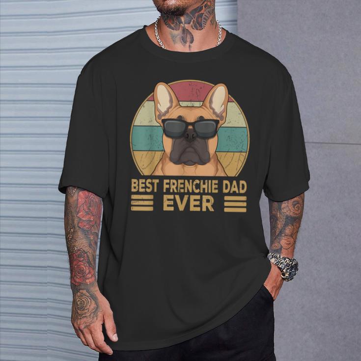 Best Frenchie Dad Ever French Bulldog Dad T-Shirt Geschenke für Ihn