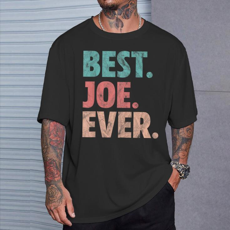 Best Joe Ever Name Vintage T-Shirt Gifts for Him