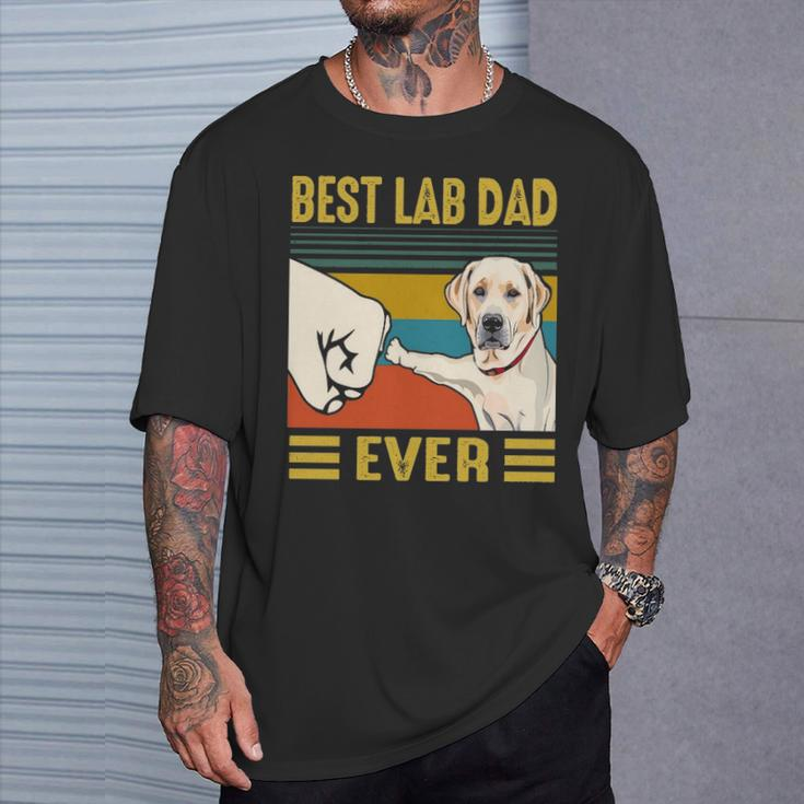 Best Lab Dad Labrador Retriver Dog T-Shirt Gifts for Him