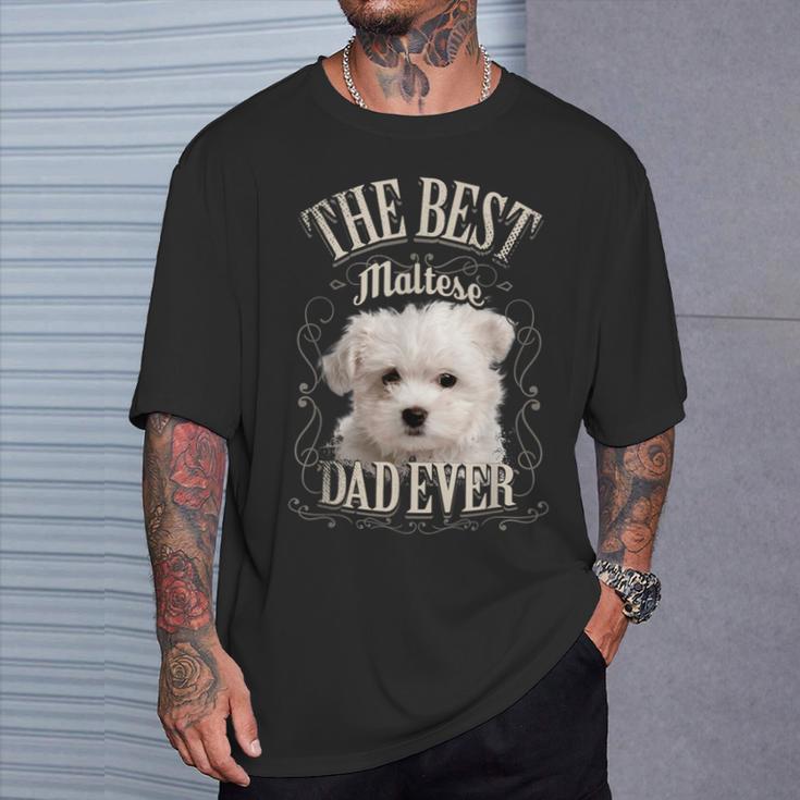 Best Maltese Dad All Maltese Dog intage T-Shirt Geschenke für Ihn